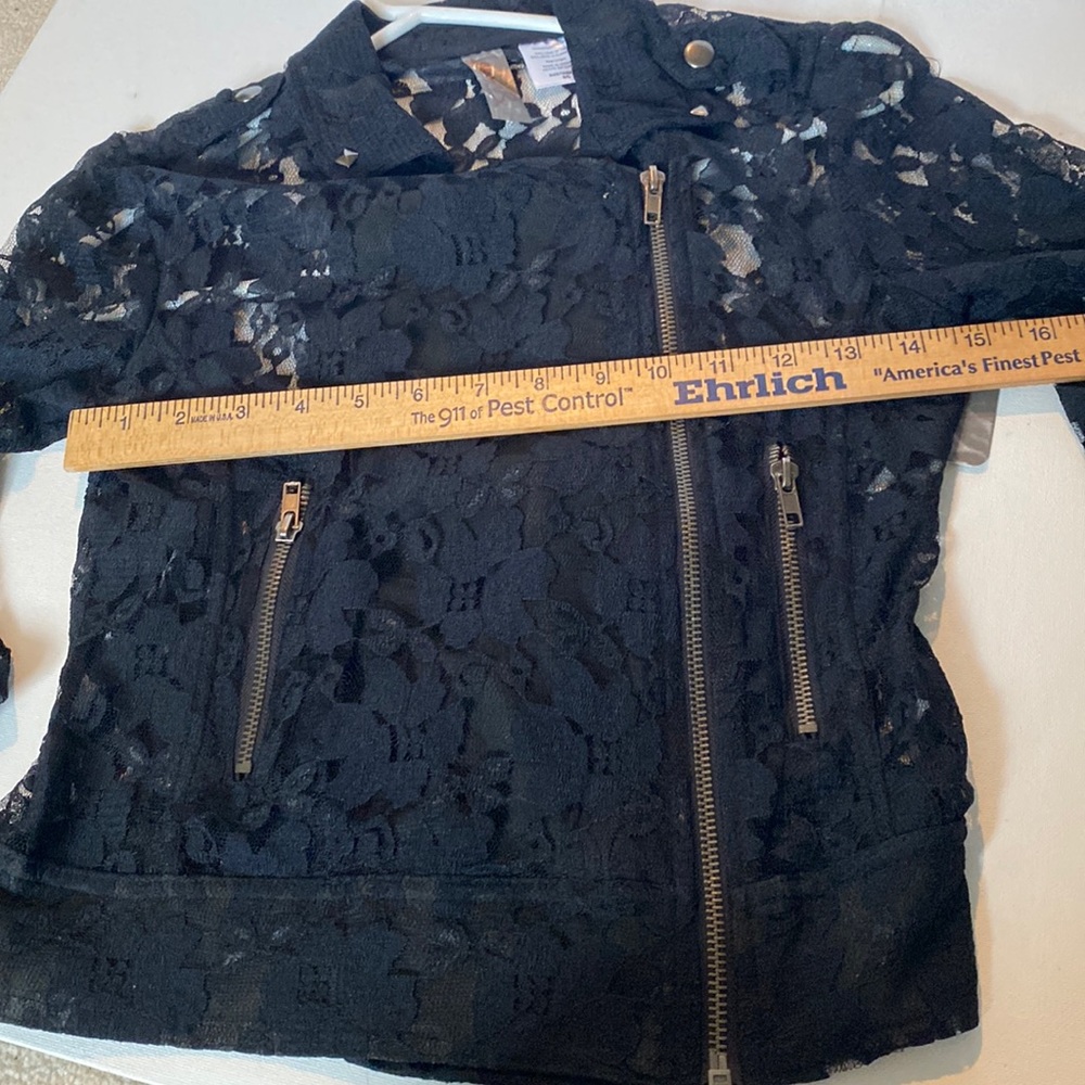 NWT Jenny B Black Lace Jacket